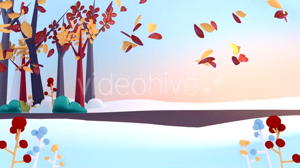 Cartoon Falling Autumn Leaves Videohive 16138435 Motion Graphics Image 8