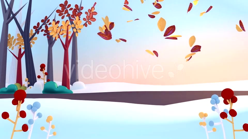 Cartoon Falling Autumn Leaves Videohive 16138435 Motion Graphics Image 9