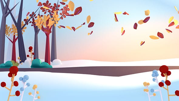 Cartoon Falling Autumn Leaves - Download Videohive 16138435