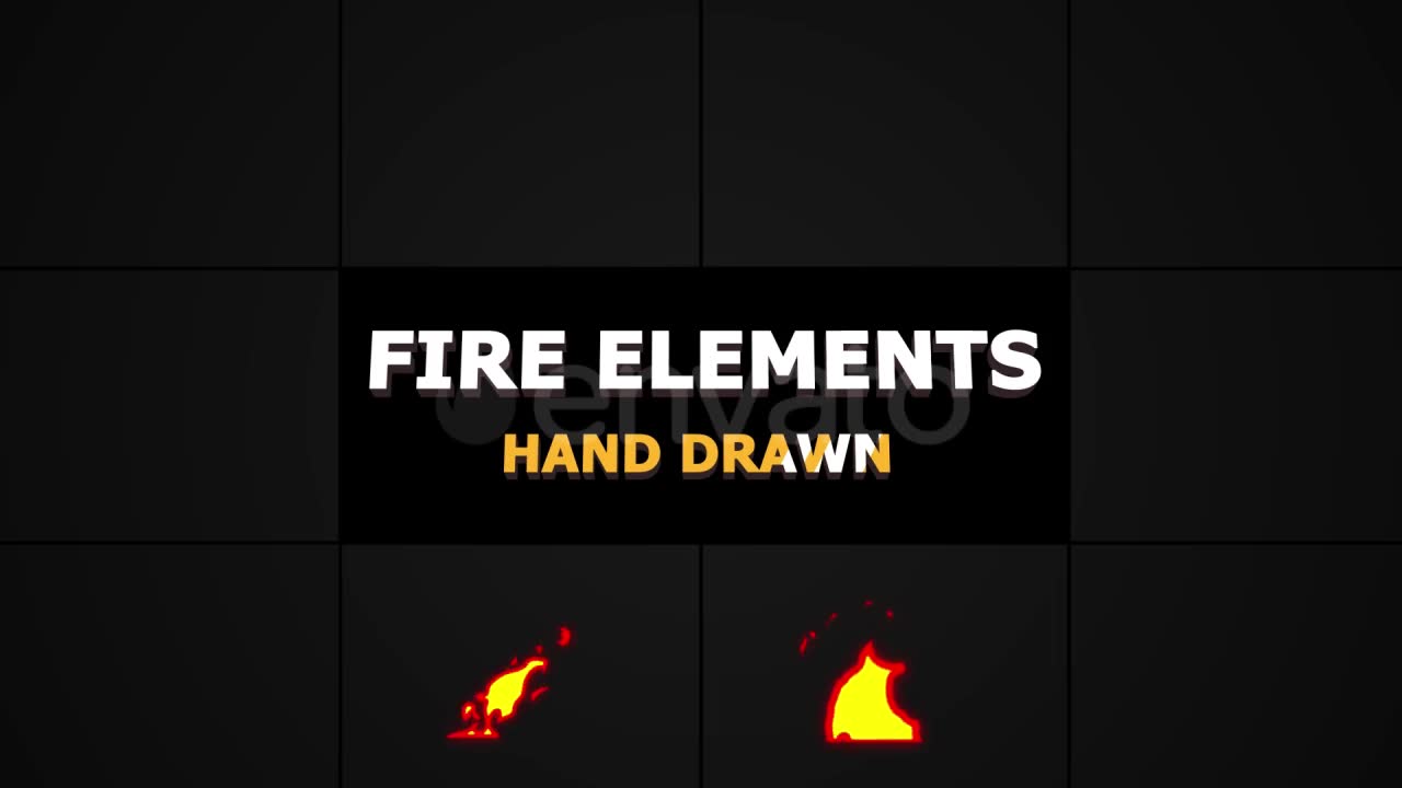 Cartoon Fire Elements | Motion Graphics Pack Videohive 21741559 Motion Graphics Image 2