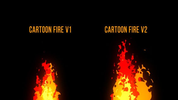 Cartoon Flames - 19969595 Videohive Download