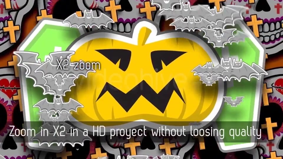 Cartoon Halloween Backgrounds 6 Videos Videohive 13323745 Motion Graphics Image 11