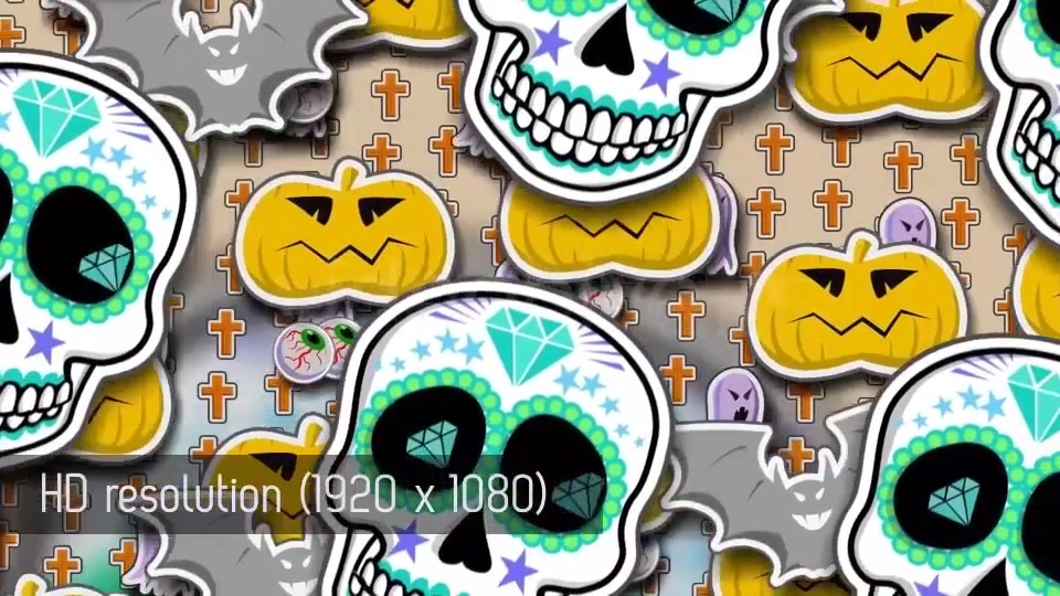 Cartoon Halloween Backgrounds 6 Videos Videohive 13323745 Motion Graphics Image 5