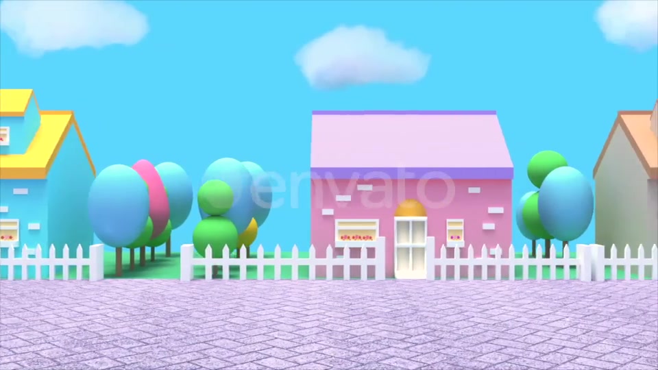 Cartoon Houses Videohive 22070032 Motion Graphics Image 4
