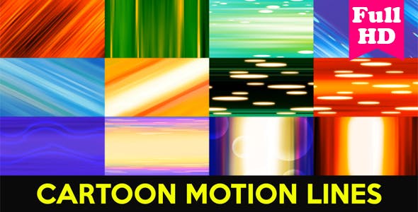 Cartoon Motion Lines - 21399084 Videohive Download