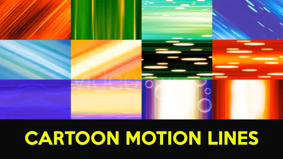 Cartoon Motion Lines Videohive 21398955 Motion Graphics Image 1