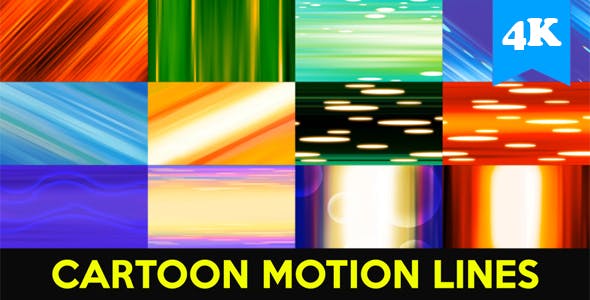 Cartoon Motion Lines - Videohive Download 21398955