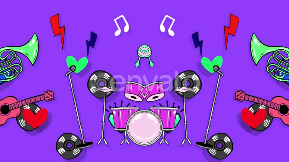 Cartoon Music Instrument 2 In 1 Videohive 25436483 Motion Graphics Image 10
