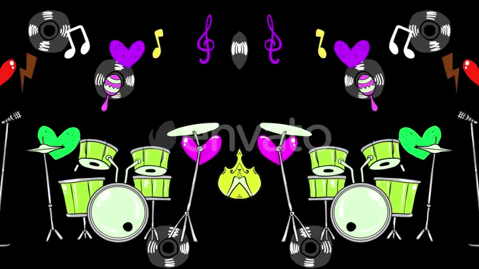 Cartoon Music Instrument 2 In 1 Videohive 25436483 Motion Graphics Image 6