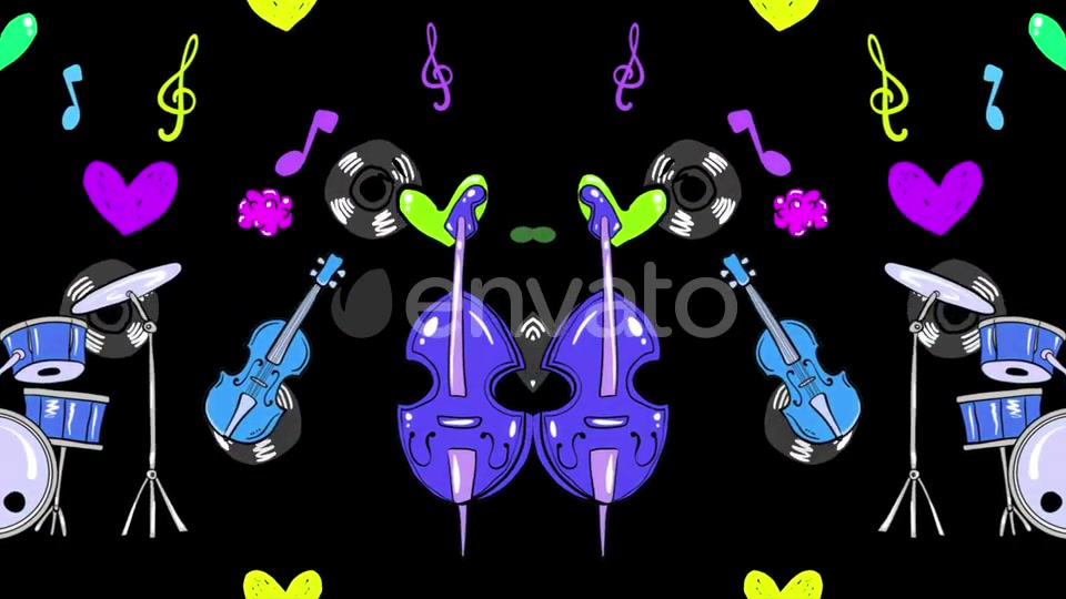 Cartoon Music Instrument 2 In 1 Videohive 25436483 Motion Graphics Image 7