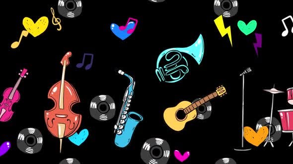 Cartoon Music Instrument 2 In 1 - Download 25436483 Videohive