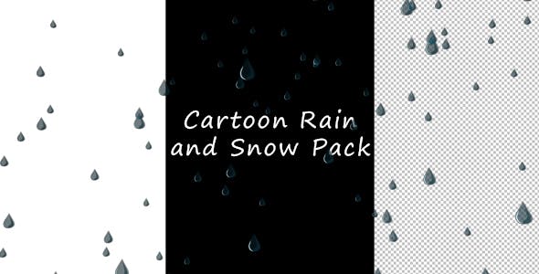 Cartoon Rain And Snow Pack - Download 21213191 Videohive