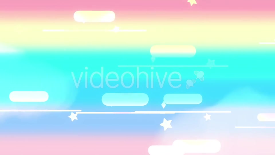 Cartoon Rainbow Night Sky 2 Videohive 20967786 Motion Graphics Image 10