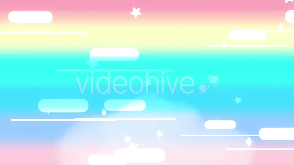 Cartoon Rainbow Night Sky 2 Videohive 20967786 Motion Graphics Image 3