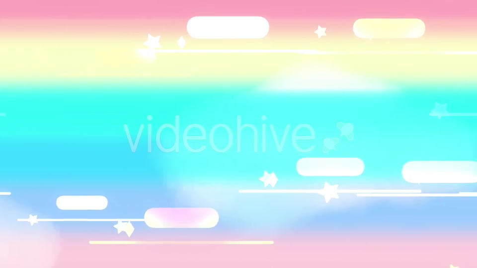 Cartoon Rainbow Night Sky 2 Videohive 20967786 Motion Graphics Image 9