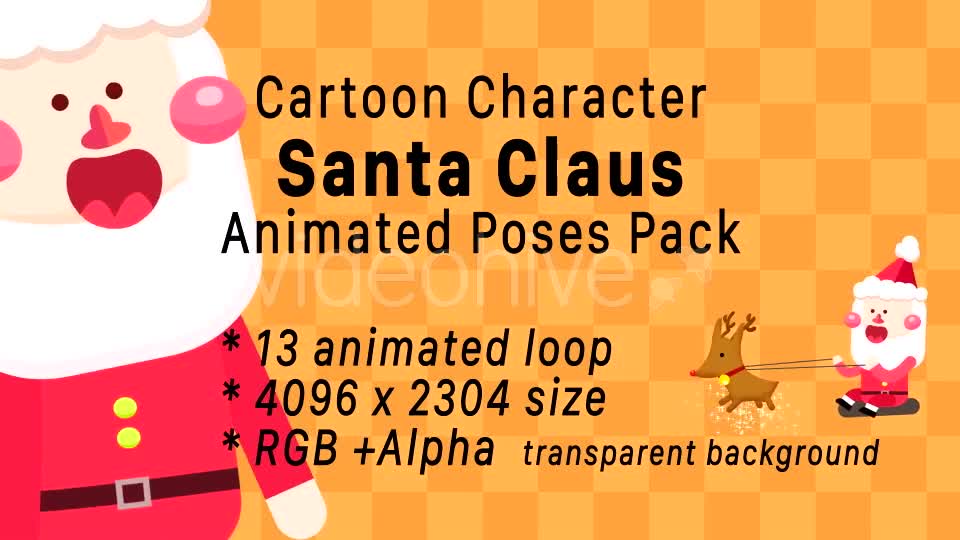 Cartoon Santa Claus Character Poses Animation Pack Videohive 13388436 Motion Graphics Image 1
