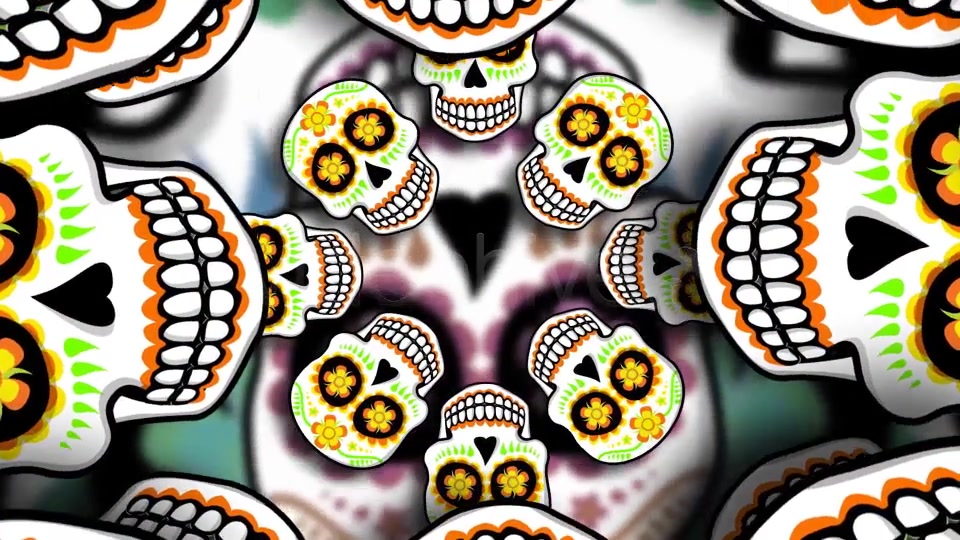 Cartoon Skulls Backgrounds 6 Clips Videohive 9221913 Motion Graphics Image 10