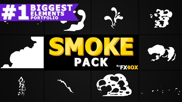 Cartoon Smoke Elements And Transitions | Motion Graphics Pak - Download 21241902 Videohive
