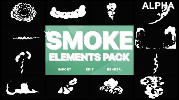 Cartoon Smoke Elements | Motion Graphics Pack - Download 21568451 Videohive