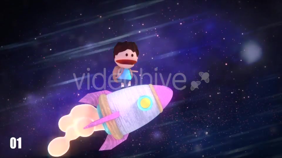 Cartoon Space Rocket 2 in 1 Pack Videohive 19912787 Motion Graphics Image 5