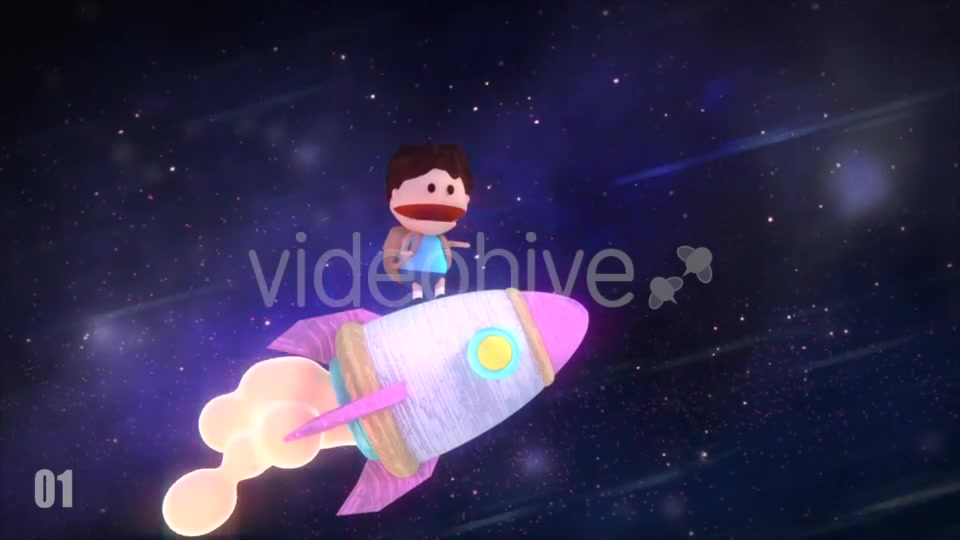 Cartoon Space Rocket 2 in 1 Pack Videohive 19912787 Motion Graphics Image 7