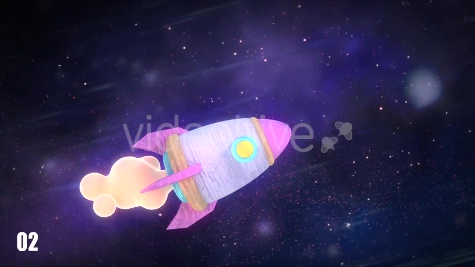 Cartoon Space Rocket 2 in 1 Pack Videohive 19912787 Motion Graphics Image 9