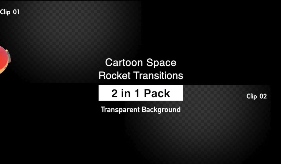 Cartoon Space Rocket Transitions Pack Videohive 22382459 Motion Graphics Image 3