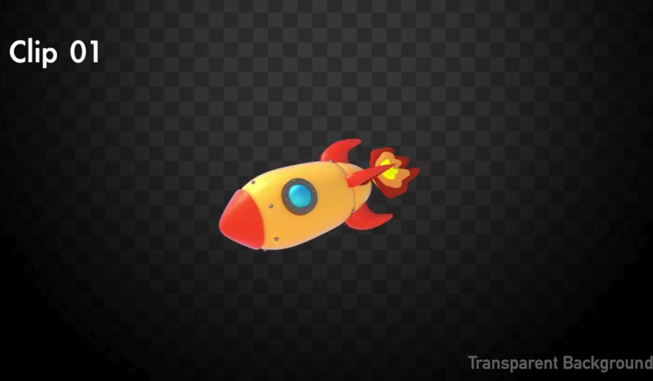 Cartoon Space Rocket Transitions Pack Videohive 22382459 Motion Graphics Image 5