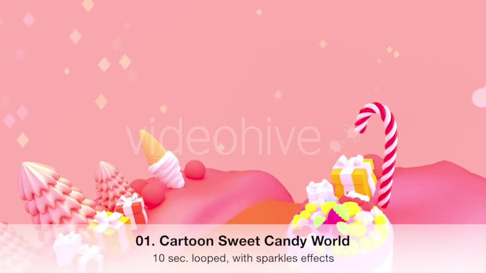 Cartoon Sweet Candy World Videohive 19971404 Motion Graphics Image 1