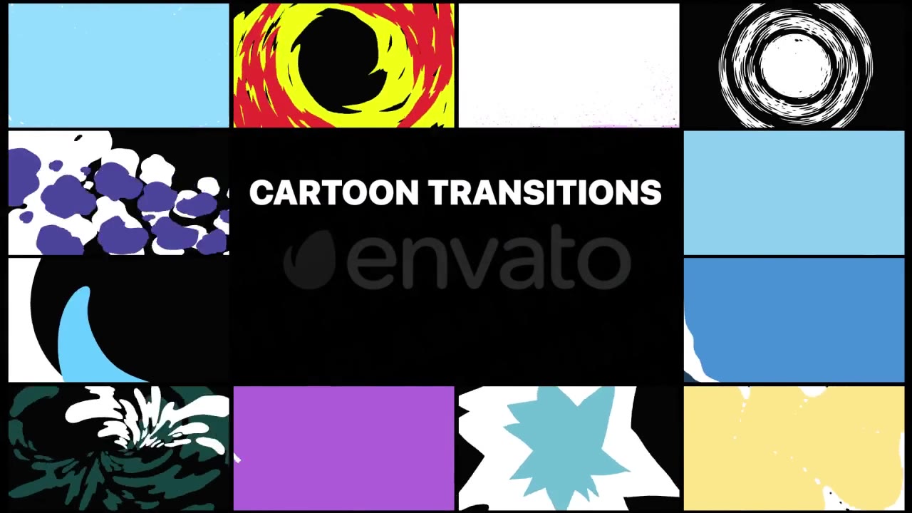 Cartoon Transitions | Motion Graphics Pack Videohive 21828126 Motion Graphics Image 2
