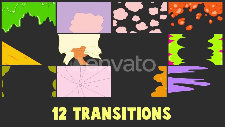 Cartoon Transitions Videohive 23330998 Motion Graphics Image 12