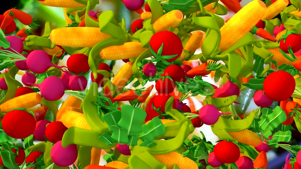 Cartoon Vegetables Falling Down Transition Videohive 16859103 Motion Graphics Image 3
