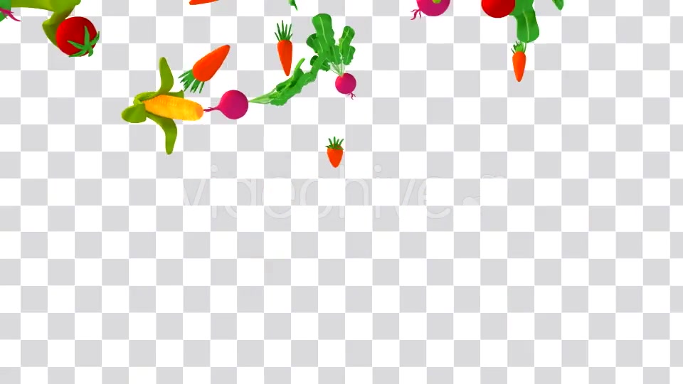 Cartoon Vegetables Falling Down Transition Videohive 16859103 Motion Graphics Image 5