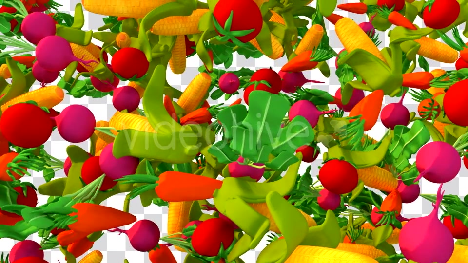 Cartoon Vegetables Falling Down Transition Videohive 16859103 Motion Graphics Image 6