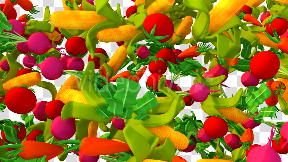 Cartoon Vegetables Falling Down Transition Videohive 16859103 Motion Graphics Image 7