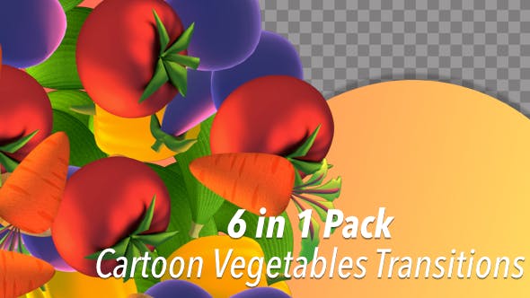 Cartoon Vegetables Transitions - 19793695 Download Videohive