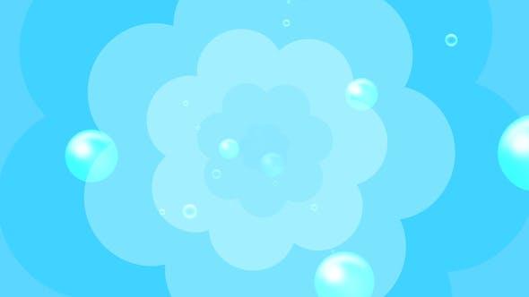 Cartoon Water Bubbles Background - Videohive Download 19829865