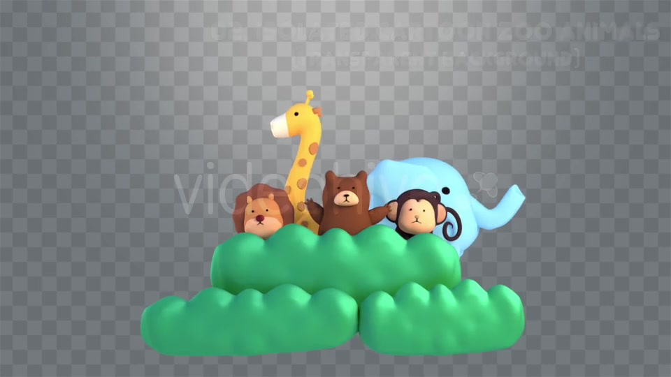 Cartoon Zoo Animals Pack Videohive 20625019 Motion Graphics Image 6