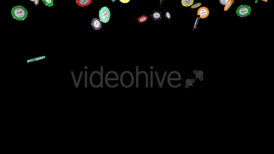 Casino Chips Falling Down Videohive 11785545 Motion Graphics Image 5