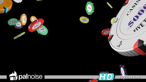Casino Chips Falling Down - Videohive 11785545 Download