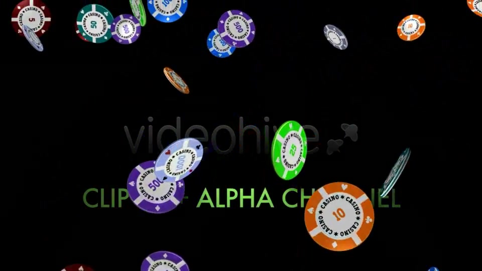 Casino Chips Falling, Flying, Exploding (5 Pack) Videohive 5086528 Motion Graphics Image 10