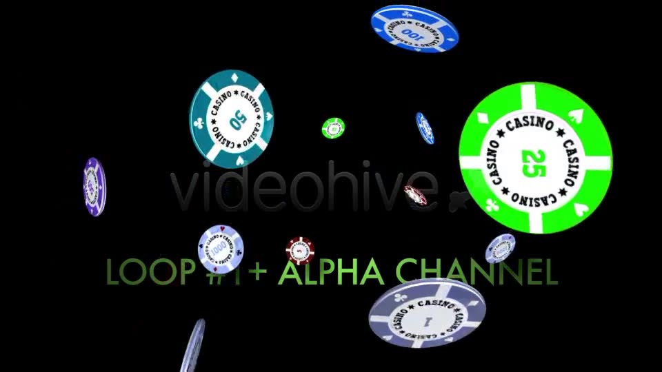 Casino Chips Falling, Flying, Exploding (5 Pack) Videohive 5086528 Motion Graphics Image 2