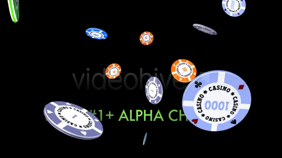 Casino Chips Falling, Flying, Exploding (5 Pack) Videohive 5086528 Motion Graphics Image 3