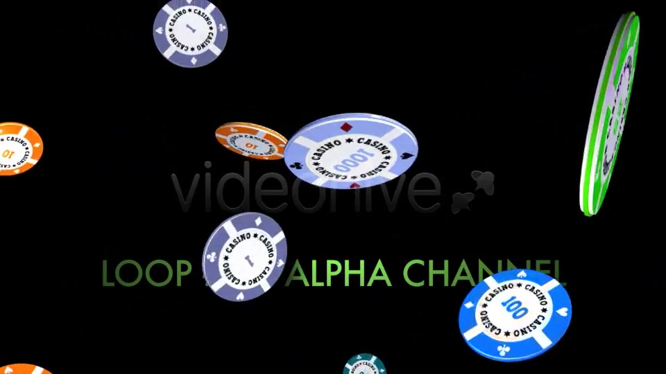 Casino Chips Falling, Flying, Exploding (5 Pack) Videohive 5086528 Motion Graphics Image 6