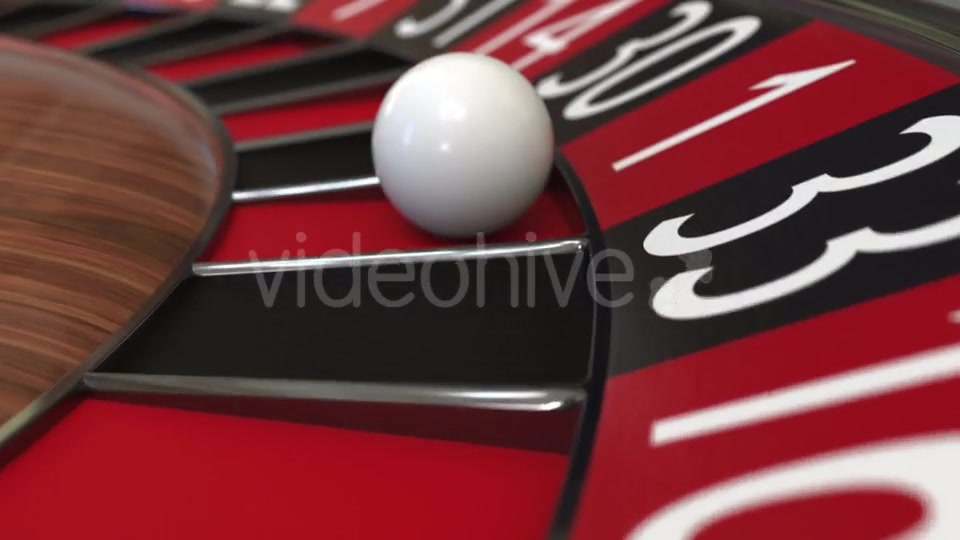 Casino Roulette Wheel Ball Hits 1 One Red Videohive 21123181 Motion Graphics Image 4