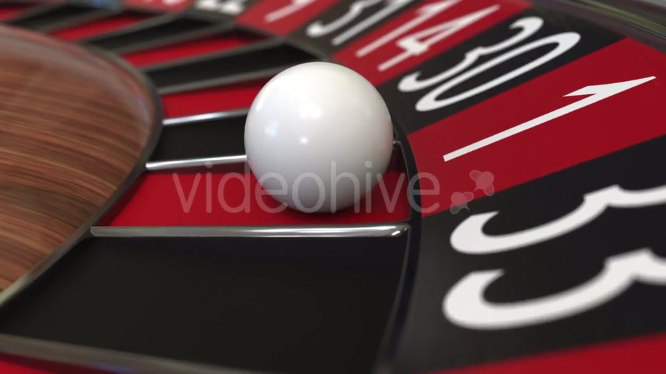 Casino Roulette Wheel Ball Hits 1 One Red Videohive 21123181 Motion Graphics Image 5