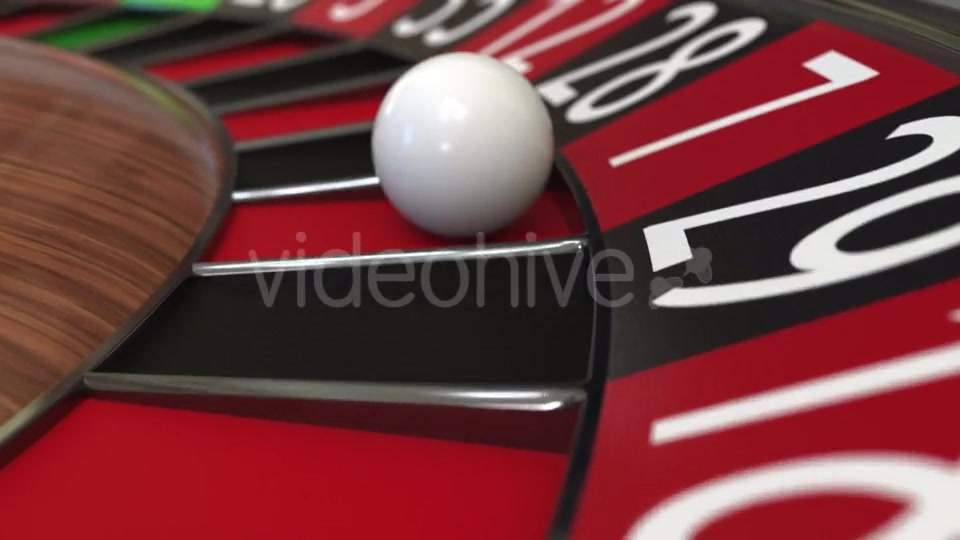 Casino Roulette Wheel Ball Hits 7 Seven Red Videohive 21123228 Motion Graphics Image 4
