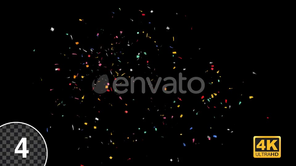 Celebration 4K Confetti Explosions Videohive 24130782 Motion Graphics Image 9