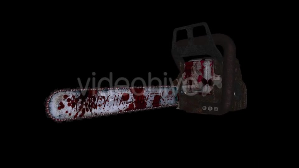 Chainsaw Attack Happy Halloween Videohive 12989562 Motion Graphics Image 3