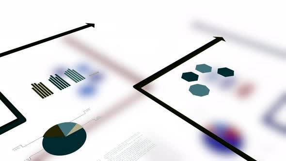 Chart Diagrams Figures Showing Global Sales Growth Statistic - Download 22962284 Videohive